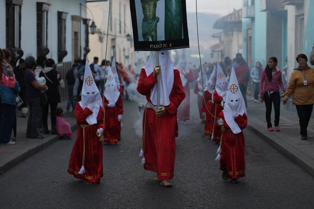 Procesión de Semana Santa en Tunja