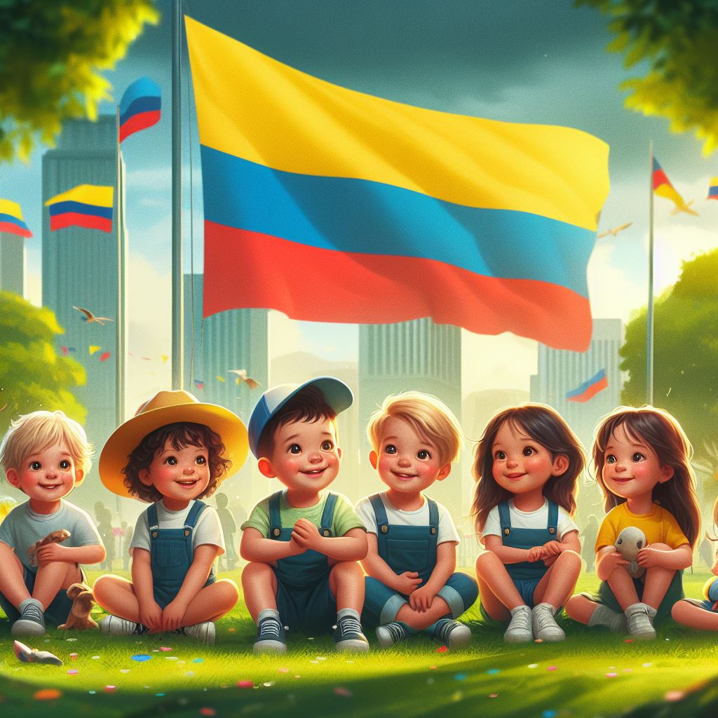 Día del Niño en Colombia. Imagen creada con AI. 