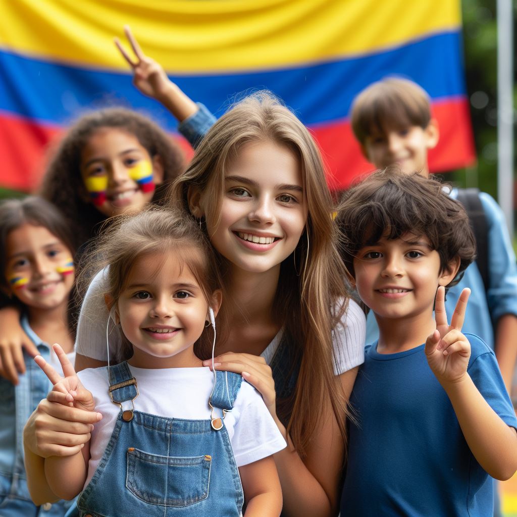 Día del Niño en Colombia. Imagen creada con AI.